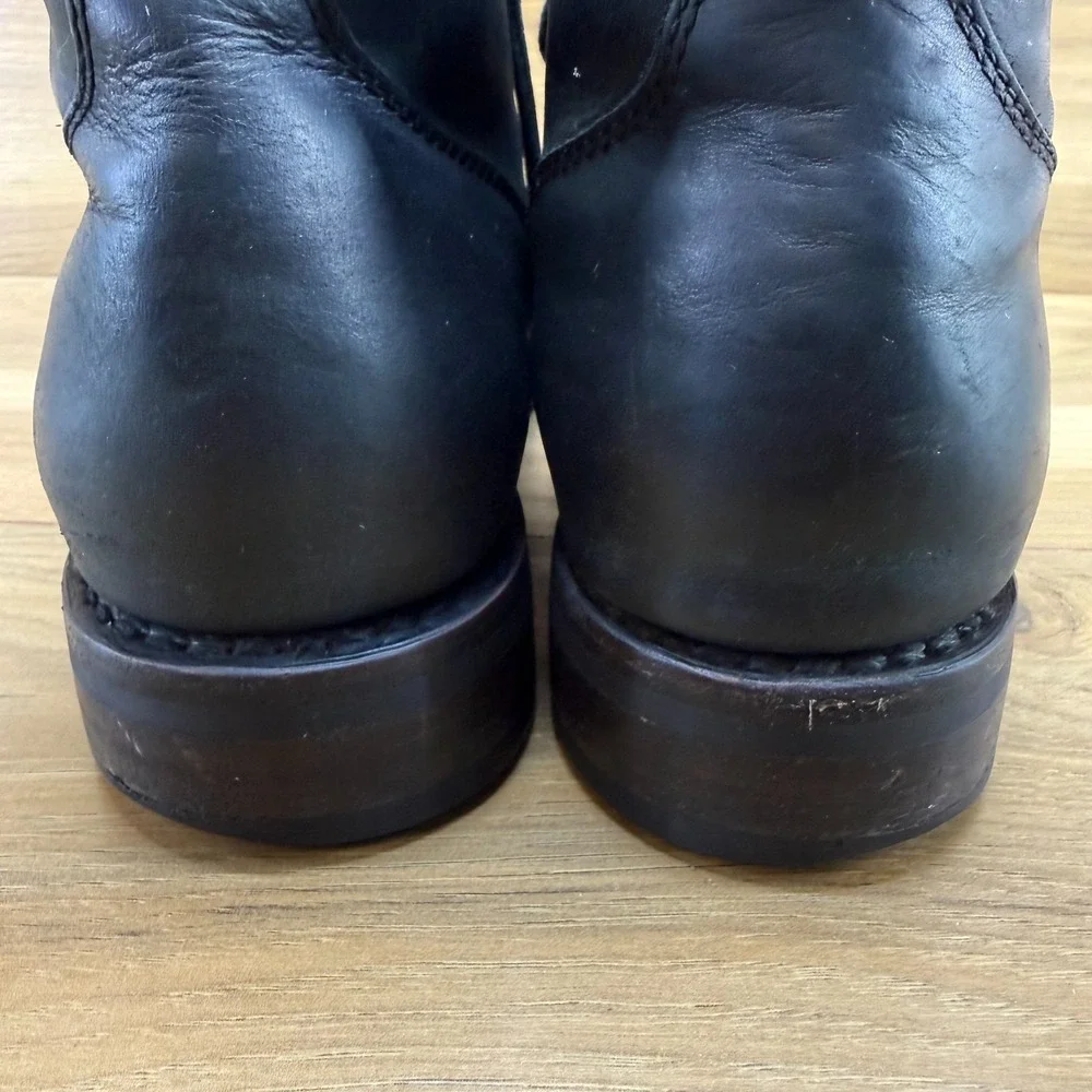 Thursday Boots Captain Cap Toe Leather Mens 10.5 Black Business Casual Modern